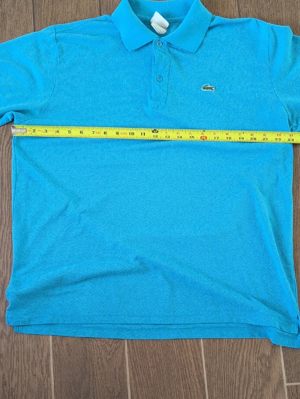 Lacoste Mens Blue Short Sleeve Polo Shirt Size 7 Or XXL - Picture 7 of 7